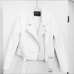 White Pleather Jacket